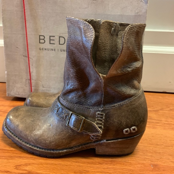 Bed Stu Shaela Short Bootie in Taupe Dip Dye NIB - Picture 3 of 8